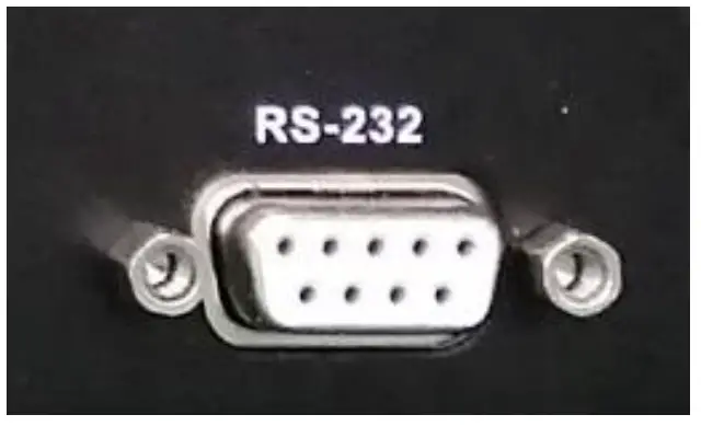 RS-232 control interface
