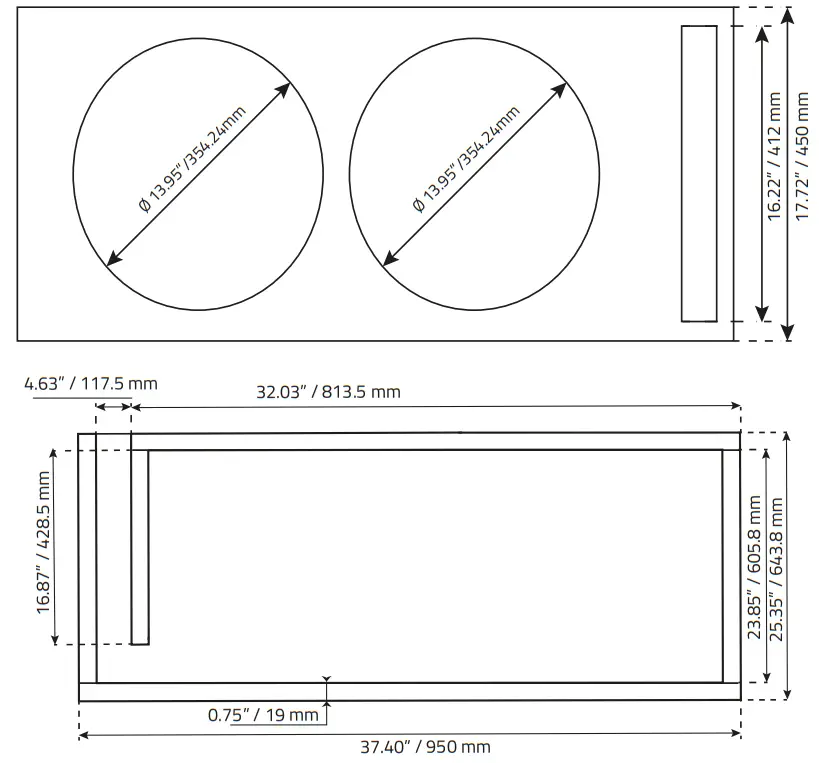 DS18 ZR15 2D Dual Voice Coil 4 Ohm Subwoofer - Double Subwoofer
