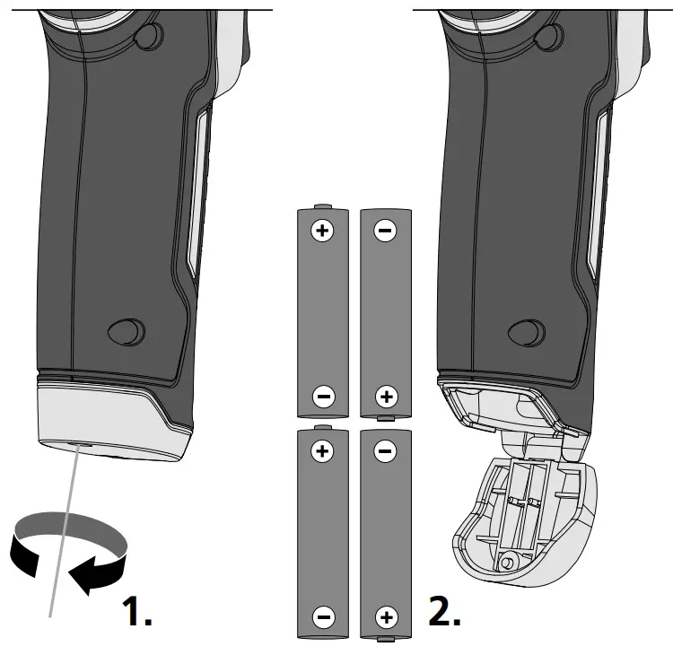 Laserliner 082 074A ThermoVisualizer Pocket - Batterien einlegen