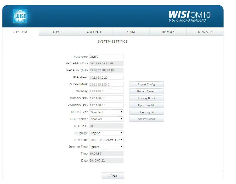WISI OM 10 064x Micro Headend 5