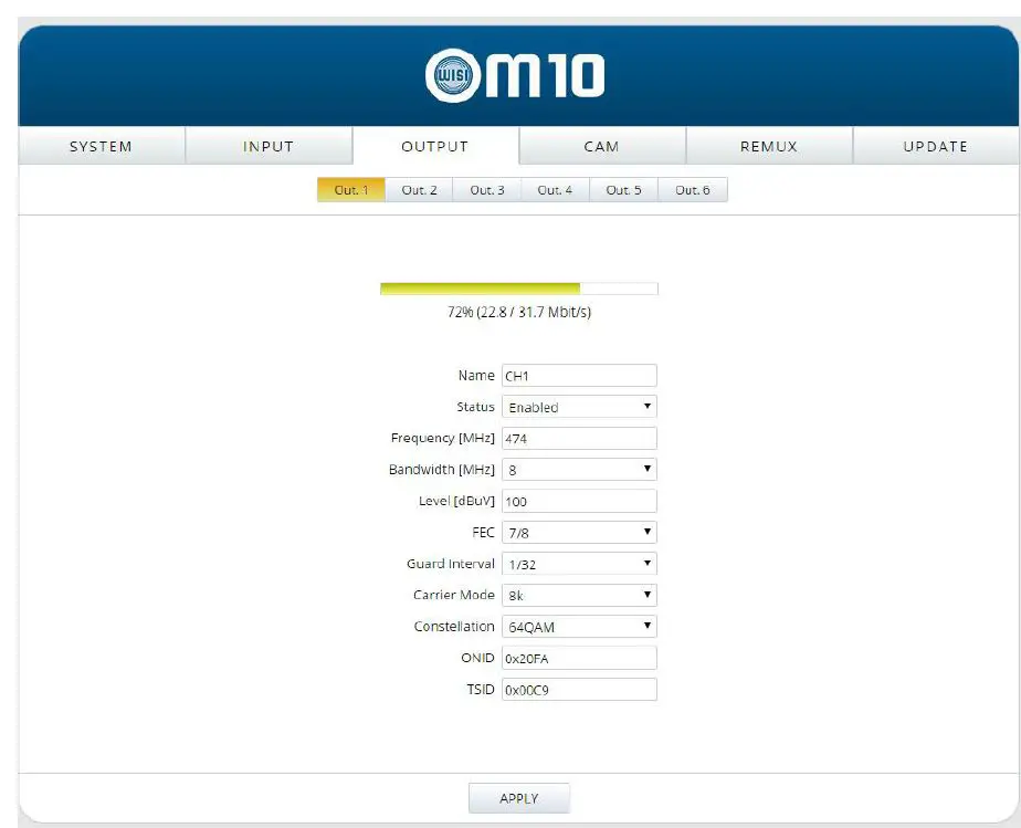 WISI OM 10 064x Micro Headend 8