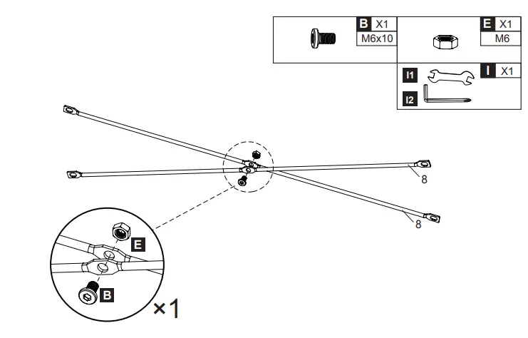 DEVAISE ADYJ004 Fabric 1 Drawer Printer Stand 7