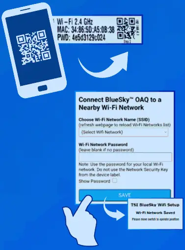 BlueSky 8145 AIR QUALITY MONITOR- Connecting monitor