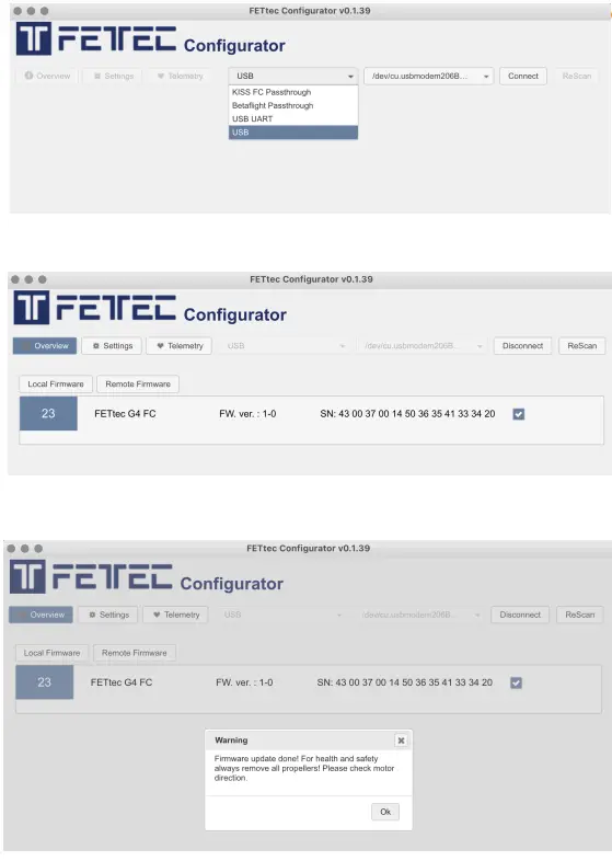 FETTEC AIO 35A G4 OSD KISS FC Firmware 3