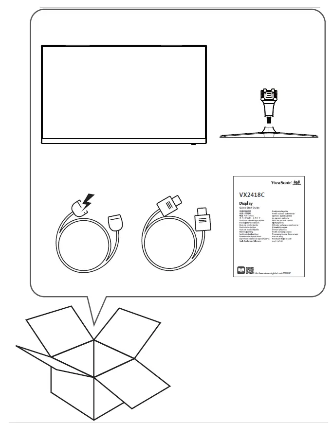 ViewSonic VX2418C Gaming Monitor 01