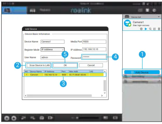 realink PoE IP Camera - steps below