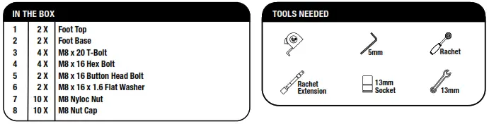 FASSUNI FROFASS012 Foot Set - fig 1