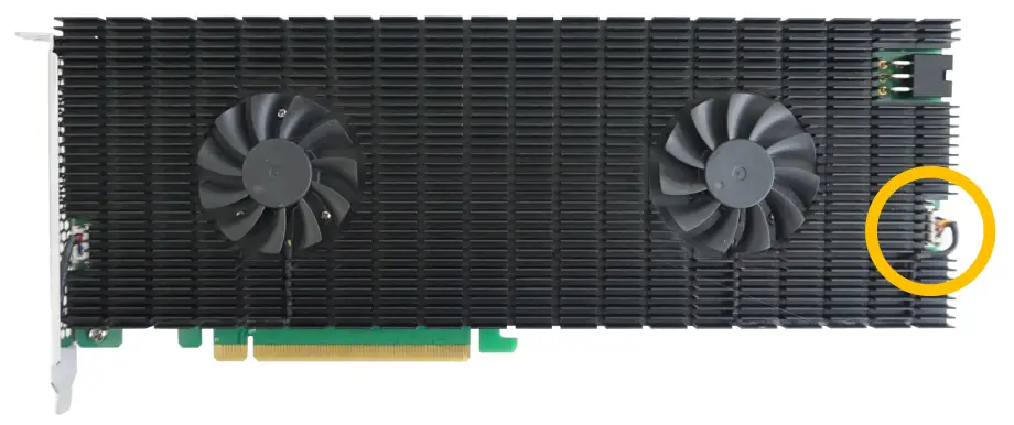 HighPoint Technologies SSD7140A 8x M.2 Port to PCIe 3.0x16 NVMe RAID Controller - power