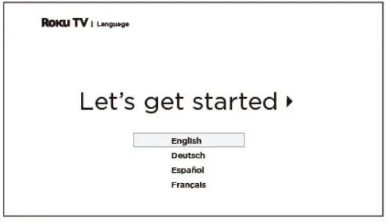 Element Roku TV - SCREEN INSTRUCTIONS