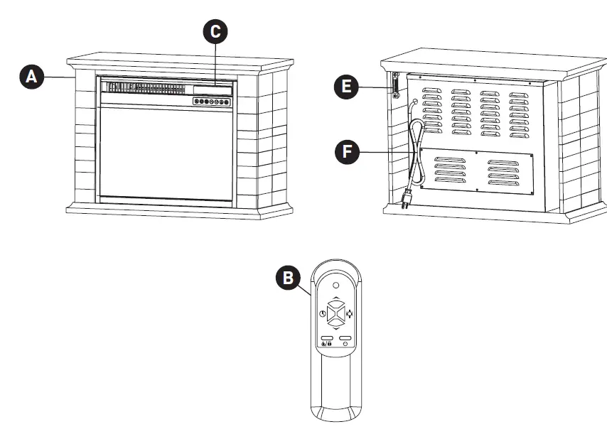LifeSmart FP1215 Infrared Quartz Fireplace 1