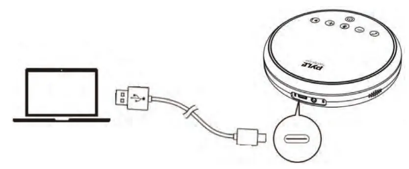 PYLE PSCN42 Portable Conference Speakerphone - USB