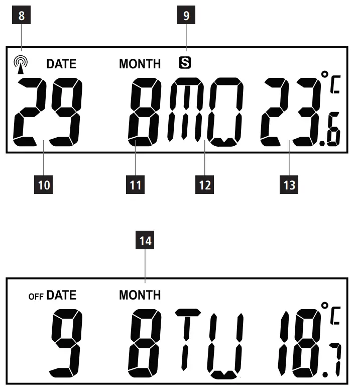 hama 00186333 Extra Radio Wall Clock - fig 2