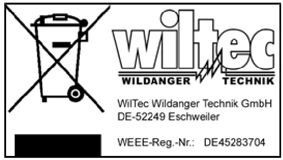 wiltec 63113 Wet and Dry Vacuum Cleaner - Disposal