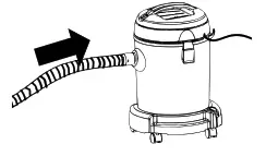 wiltec 63113 Wet and Dry Vacuum Cleaner - Flexible hose