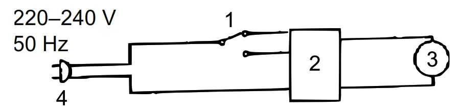 wiltec 63113 Wet and Dry Vacuum Cleaner - Wiring diagram