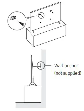 Samsung Product User Manual - Preventing the TV from falling