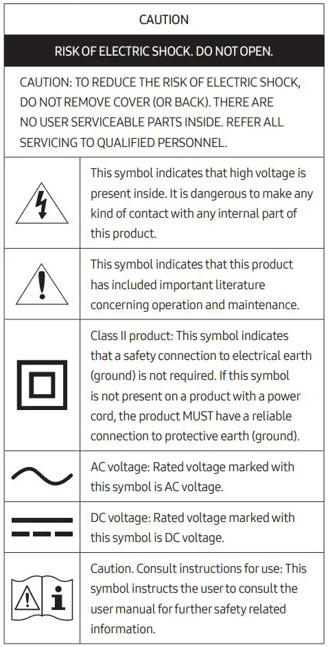 Samsung Product User Manual - symbol identify