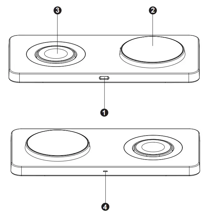 YiFeng M13 2 In 1 Magnetic Wireless Charging Pad - Figure 1