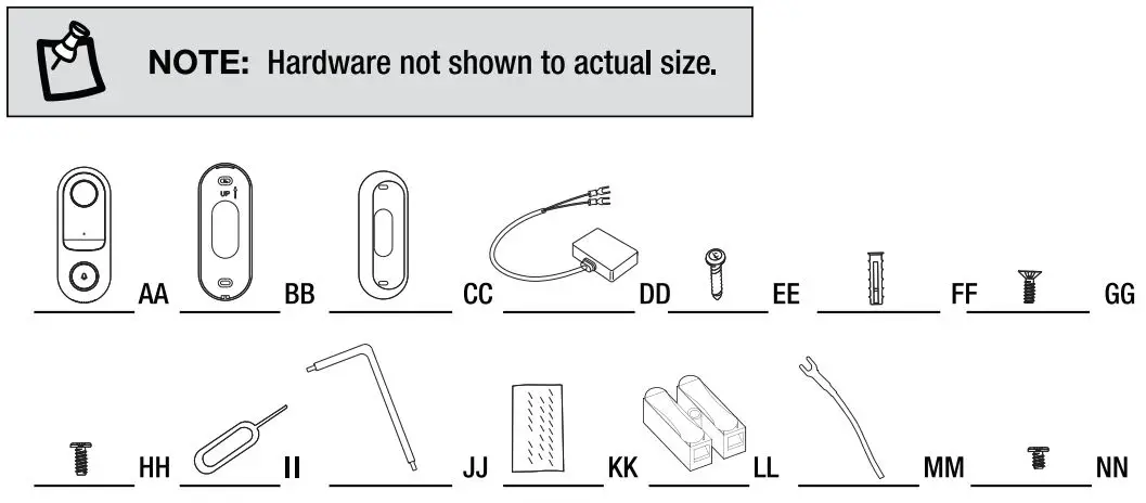 FEIT ELECTRIC CAM DOOR WIFI Smart Video DoorBell User Manual - Hardware Included