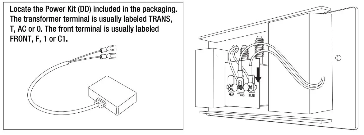 FEIT ELECTRIC CAM DOOR WIFI Smart Video DoorBell User Manual - Install Power Kit