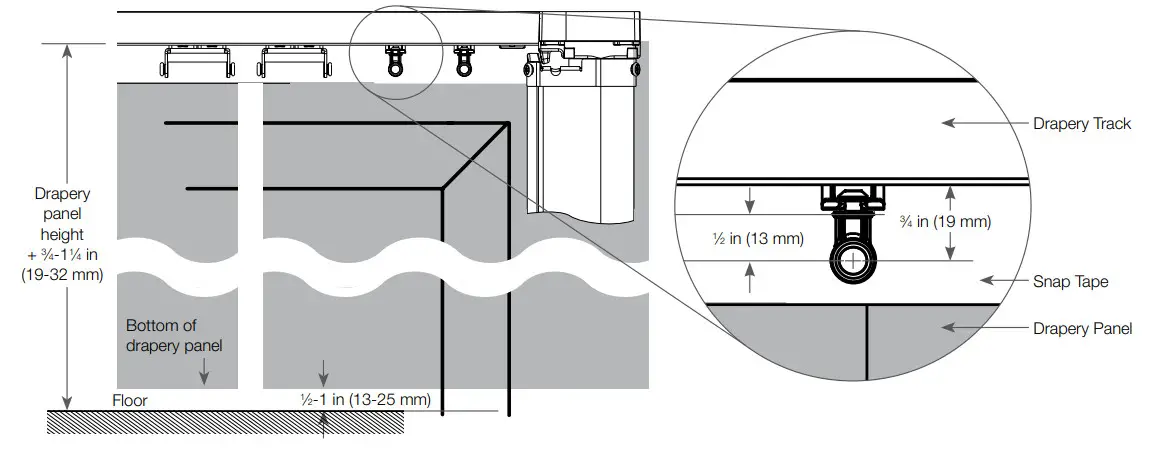 Alena Drapery System - Ripplefold 1