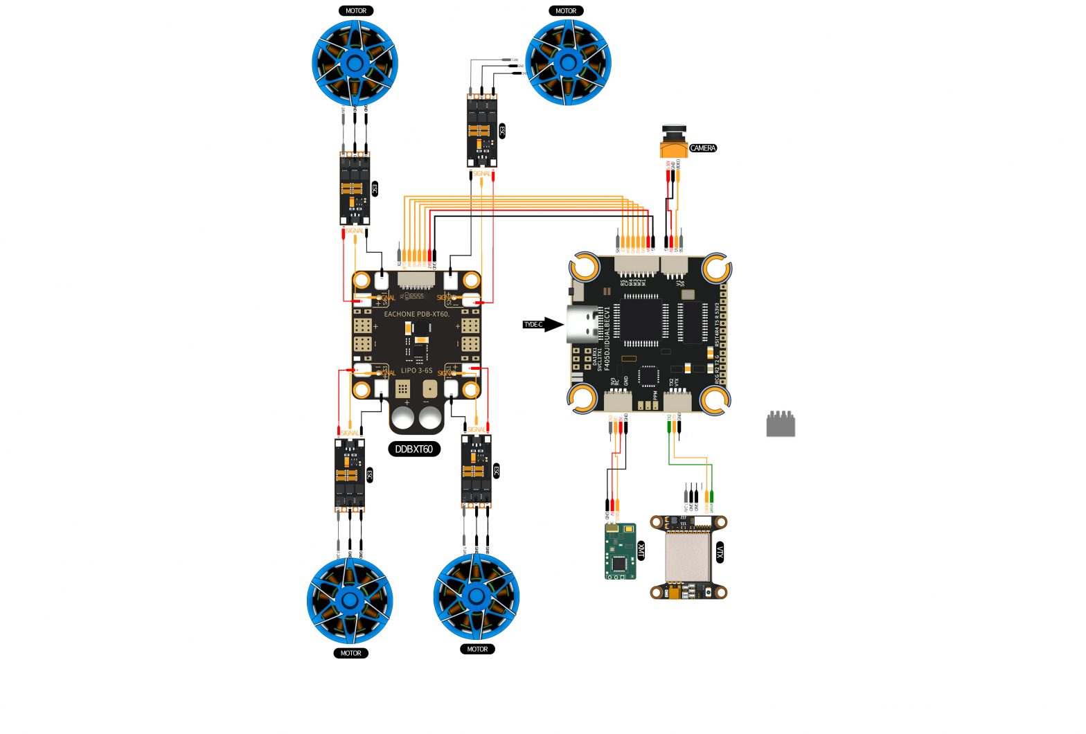 FPVDrone Matek PDB-XT60
