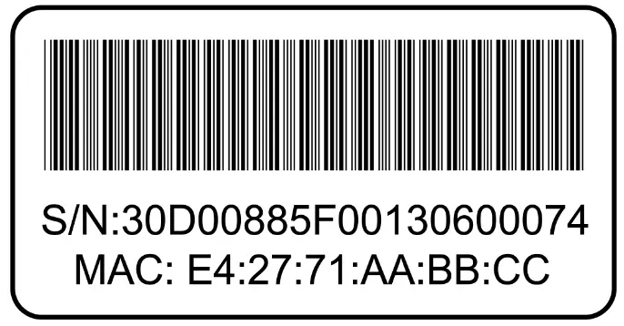 Smartlabs SML 5045W6 Set Top Box - bar code