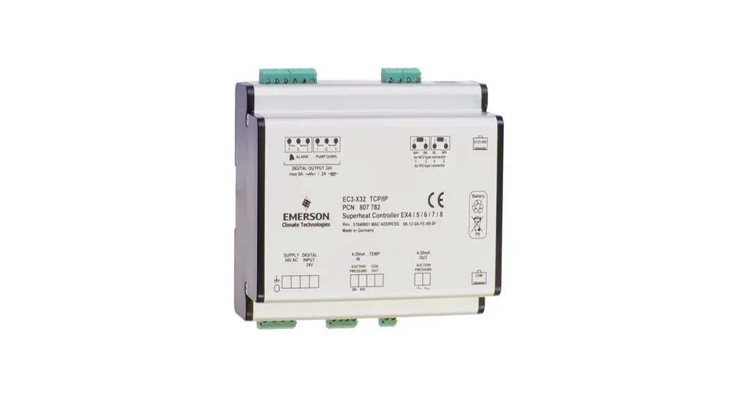 Emerson Ec3-d72 Electronic Controls User Guide