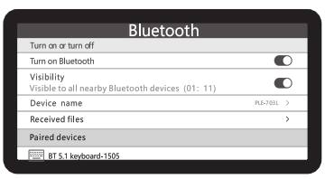 Donar Electronic BT1505 Foldable Bluetooth 5.1 Keyboard - 12