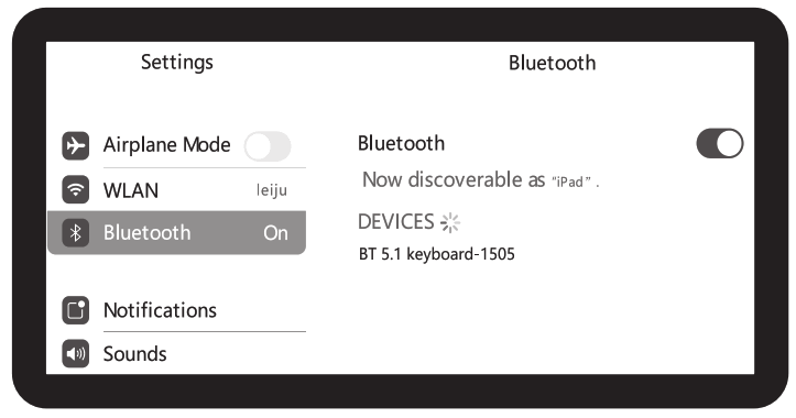 Donar Electronic BT1505 Foldable Bluetooth 5.1 Keyboard - 4