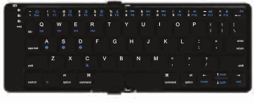 Donar Electronic BT1505 Foldable Bluetooth 5.1 Keyboard