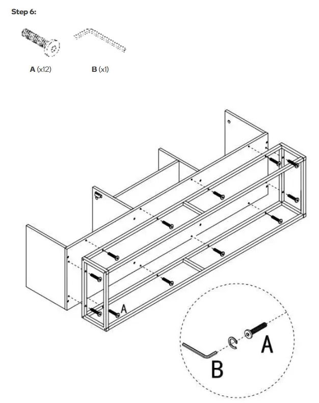 OVELA OVPIZTVUWA Pizzola Tv Entertainment Unit - ASSEMBLY6