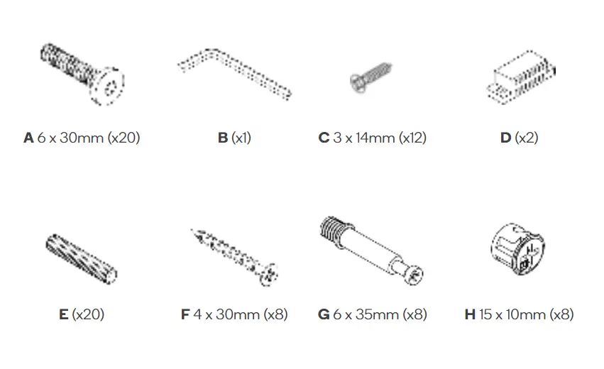 OVELA OVPIZTVUWA Pizzola Tv Entertainment Unit - COMPONENTS3