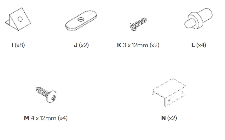 OVELA OVPIZTVUWA Pizzola Tv Entertainment Unit - COMPONENTS4