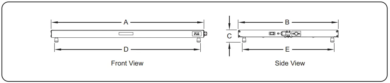 GRS Model Dimensions