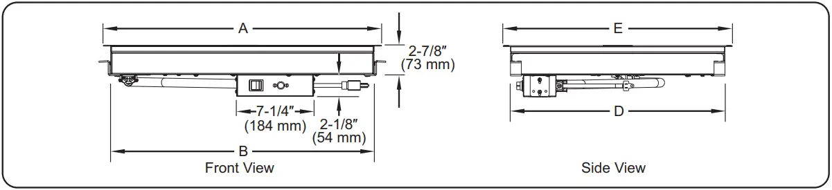 GRSB Model Dimensions