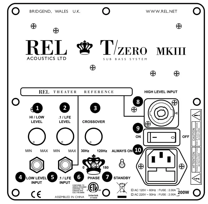 Rel Acoustics Tzero MKIII White Subwoofer-1