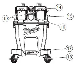 milwaukee M18 Fuel 9 Gallon Dual Battery Wet Dry Vacuum-3