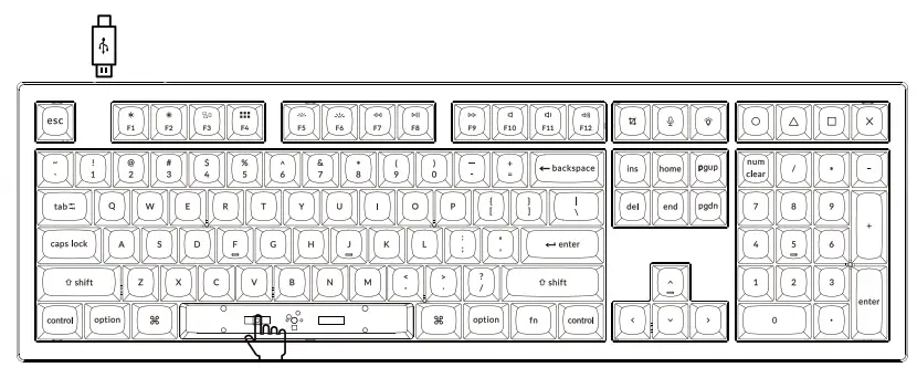 Keychron V6 Non Knob Version Keyboard-fig8