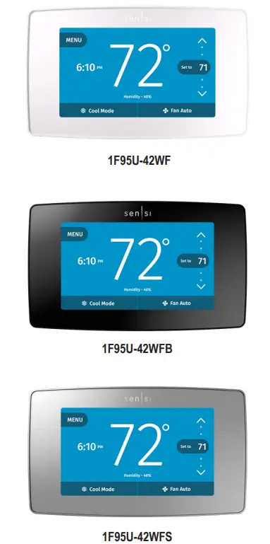 White Rodgers 1F95U-42WF Sensi Touch Smart Thermostat fig 1