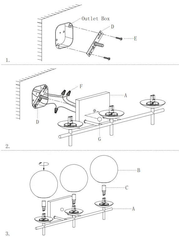 MAXIM LIGHTING BW3669SWGLD Lolli 3 Light Bath Vanity - fig8