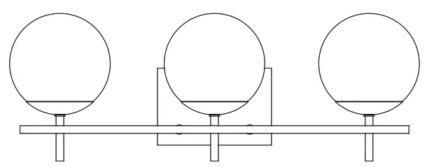 MAXIM LIGHTING BW3669SWGLD Lolli 3 Light Bath Vanity