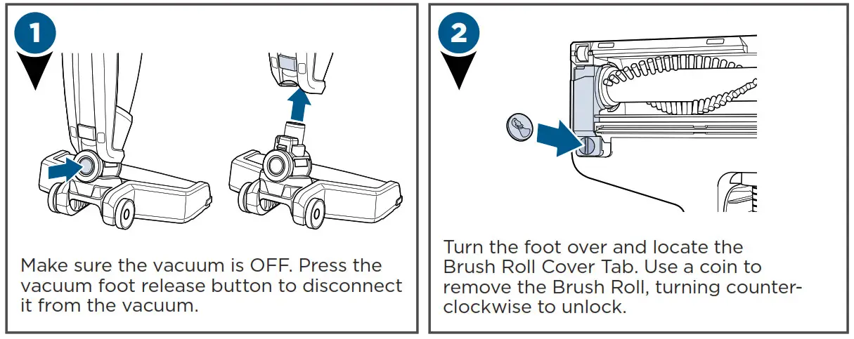 Cordless Vacuum 2286 - Maintaining the Brush Roll 1