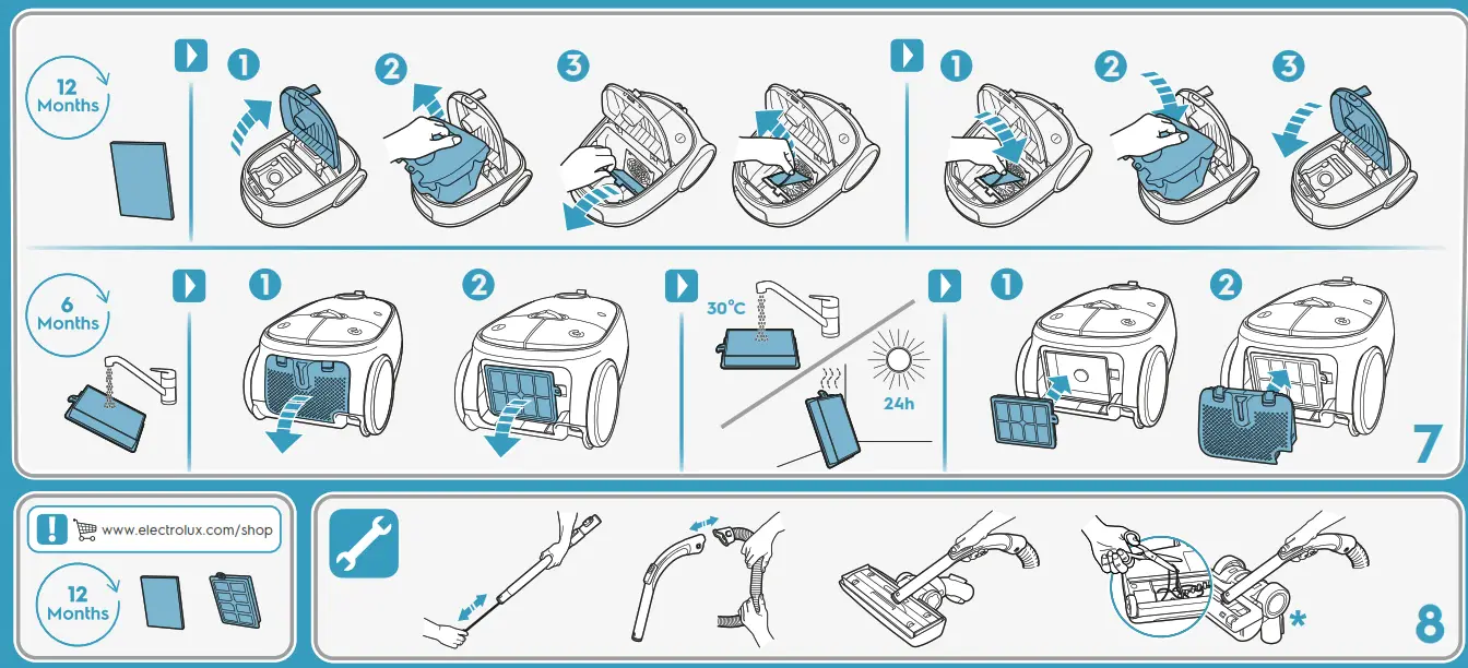 Electrolux EB61CWPTD Clean 600 Vacuum Cleaner - fig 3