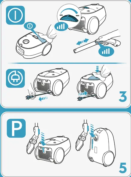 Electrolux EB61CWPTD Clean 600 Vacuum Cleaner - fig