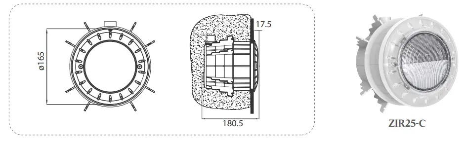 E-Lumen X-“ZIRCON” SERIES X Underwater Light - Fig 1