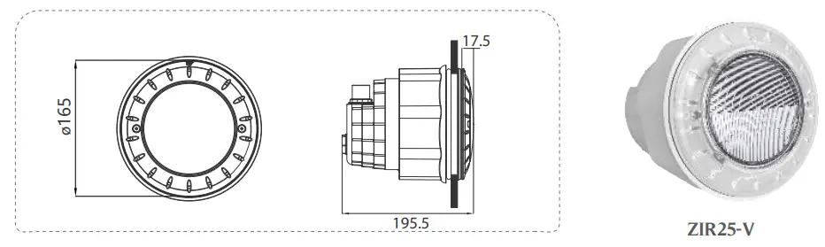 E-Lumen X-“ZIRCON” SERIES X Underwater Light - Fig 2