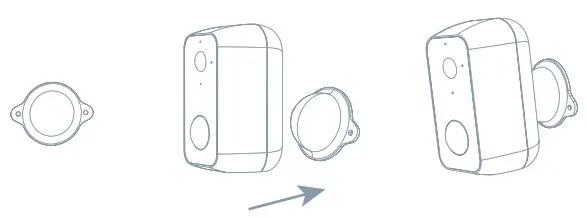 TESLA Snap 11S Smart Camera PIR Battery - Bracket (A) Installation