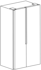 ESBS563S-563L-Side-By-Side-Fridge/Freezer