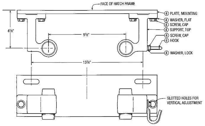 PENTAIR Myers 4 Inch Lift Out Rail Systems - 6